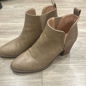 Tan booties